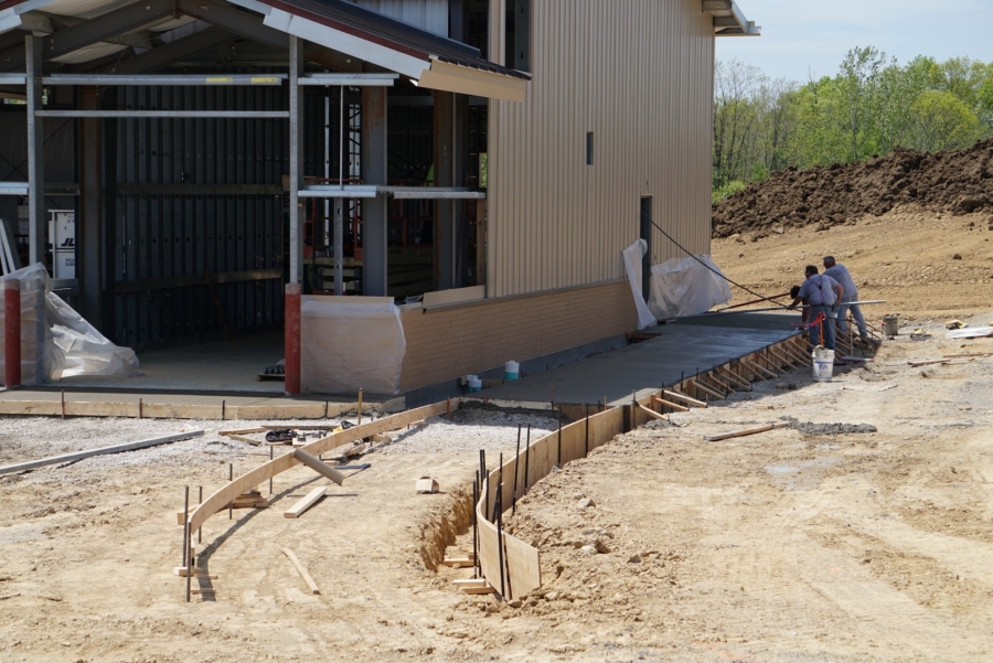 framing for new concrete project